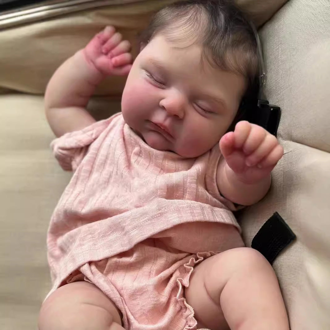 Muñeca Reborn Realista Lilia Niña, 57cm / 2.600 kg + Pack Premium