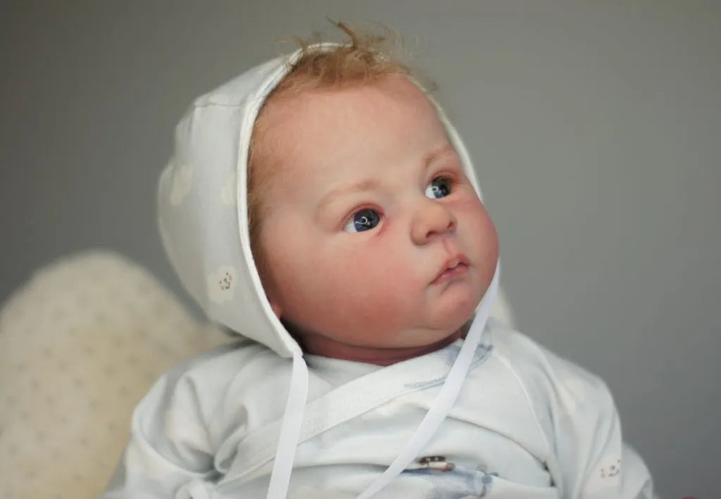 Baby Reborn Muñeco Luis Niño |  57 cm | 3.400 kg Ojos Abiertos + Pack Premium